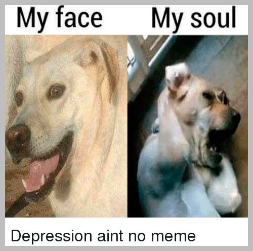 Depressed Meme Face