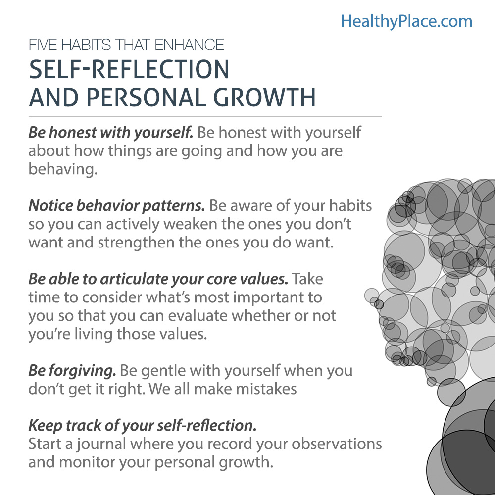 self awareness comes from self reflection