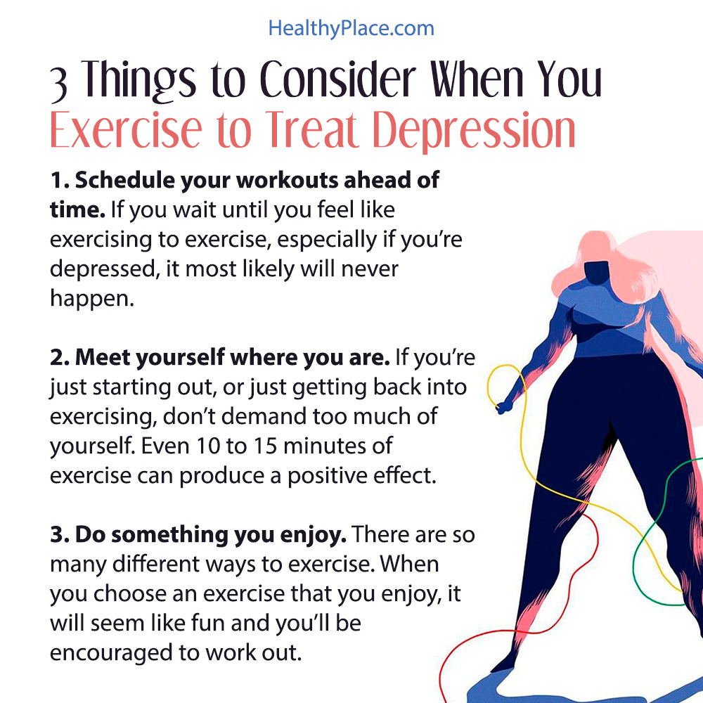 How To Exercise To Help Treat Depression Healthyplace